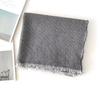 Winter Wool Scarf for Women Rice Fringe Pattern Modal Scarf for Men