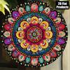 Metal Wall Art Poster Mandala Retro Flowers for Living Room Decor
