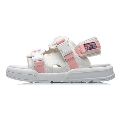 Li Ning Sandales de Plage Coca Sandales Femmes Rose Blanc AGLR026-3