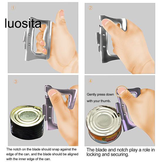 Stainless Steel Multifunctional Can Opener, Effortless Beer Bottle Opener Kitchen Supply