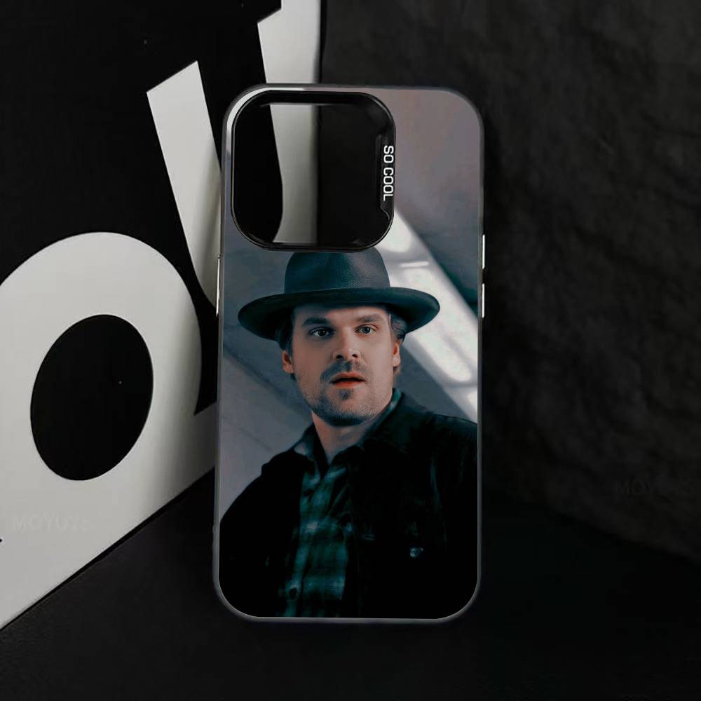 D-Harbour Actor Phone Case For iPhone 17,16,15,14,13,12,11 Plus,Pro Max,XS,Colored Silver Plated Inside Cover