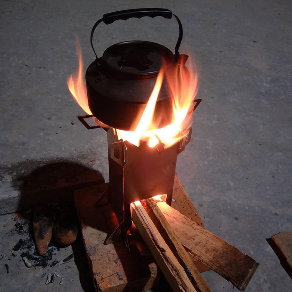 Forno a tenda, portatile a legna da campeggio, per esterni, pieghevole, da campeggio, da giardino, per esterni, da campeggio, colore nero