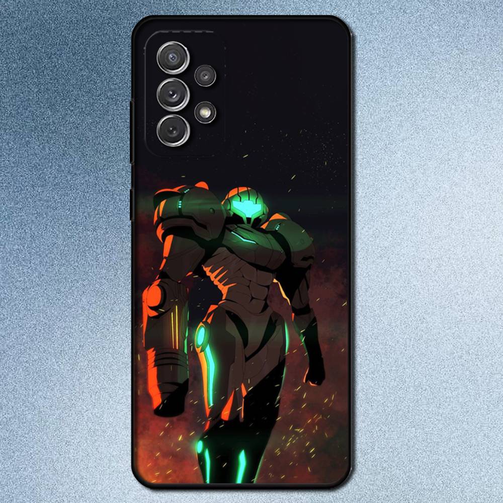 Game M-Metroid Phone Case For Samsung S25,S24,S21,S22,S23,S30,Ultra,S20,Plus,Fe,Lite,Note,10,9,5G Black Cover