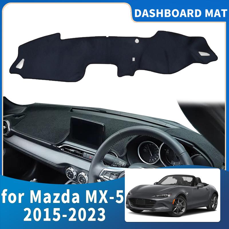 Fit for Mazda MX-5 Roadster Miata 2015- ND RF MX5 Dashmat Dashboard Cover Pad Protective Carpet Accessories DashMat Sunshade