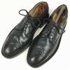 80s? Vintage Tag NUNN BUSH Long Wingtip American Brogue Black size 9.5E 27.0-27.5 Men's(USED)