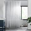 Waterproof PEVA Diamond Shower Curtain - No-Drill Installation for Bathroom Partition