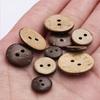 2 Hole Handmade Buttons 50 Natural Coconut Shell Buttons Clothing Jacket High-quality DIY Sewing Decoration 5 Colors Optional