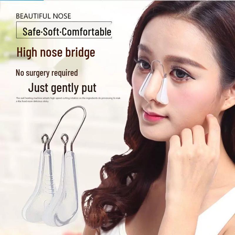 Japanese Beauty Nose Clip for Night Use: Enhances Breathing, Straightens, Elevates, Corrects Bridge, and is Comfortable and Invisible.