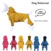Rain Pet Dog Coat Outdoor Clothing Puppy Jacket Hooded Towable Reflection Night