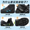 Middle-aged and elderly walking shoes spring new casual not tired feet men and women couples Velcro elderly shoes