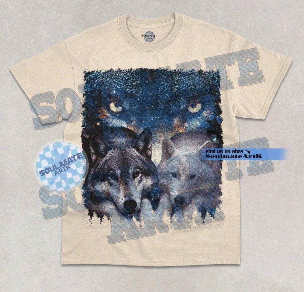 Alpha Wolf T-Shirt Cute Epic Funny Wolf Animal Lover Graphic Unisex Shirt S