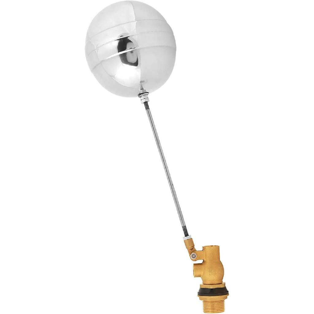 Ball Valve, G3/4" DN20 Stainless Steel Floating Ball Valve Adjustable Male Thread Control Sensor Valve for