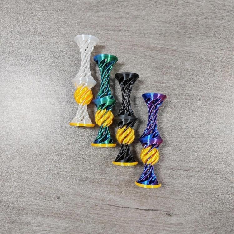 3D Print Spirals Toy Passthrough Pyramid Toy For Stress Relieving And Concentration Improvement for Office and Classroom