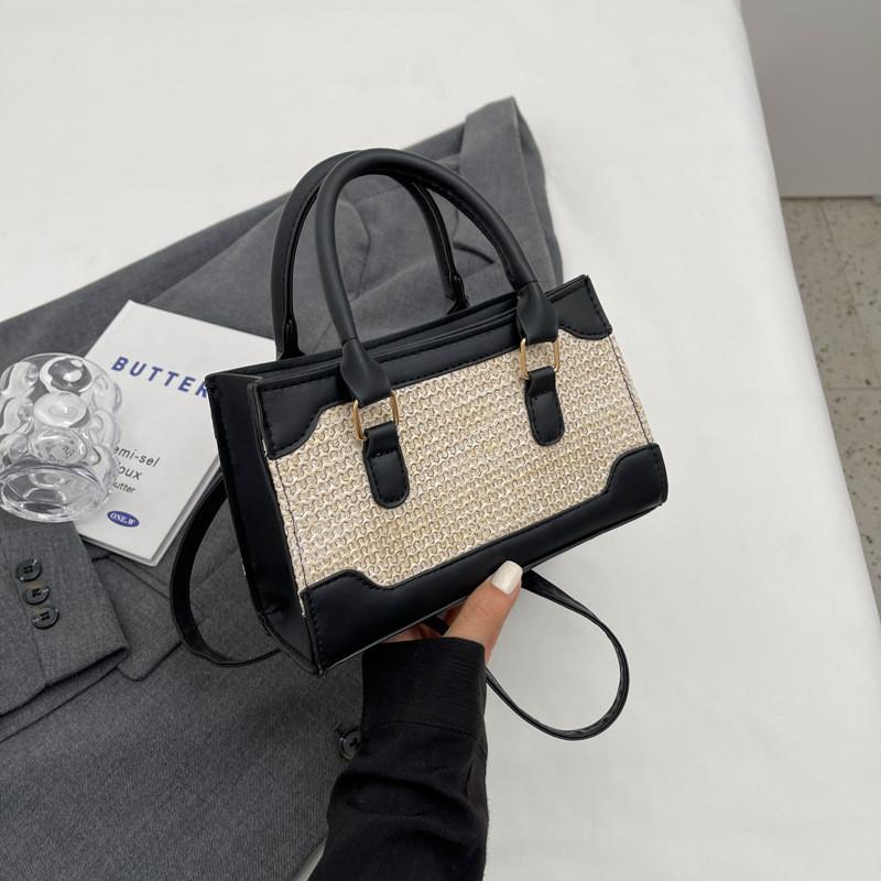 Elegant Urban Chic Cotton Linen Tote Bag 2023 Summer Fashionable Handbag