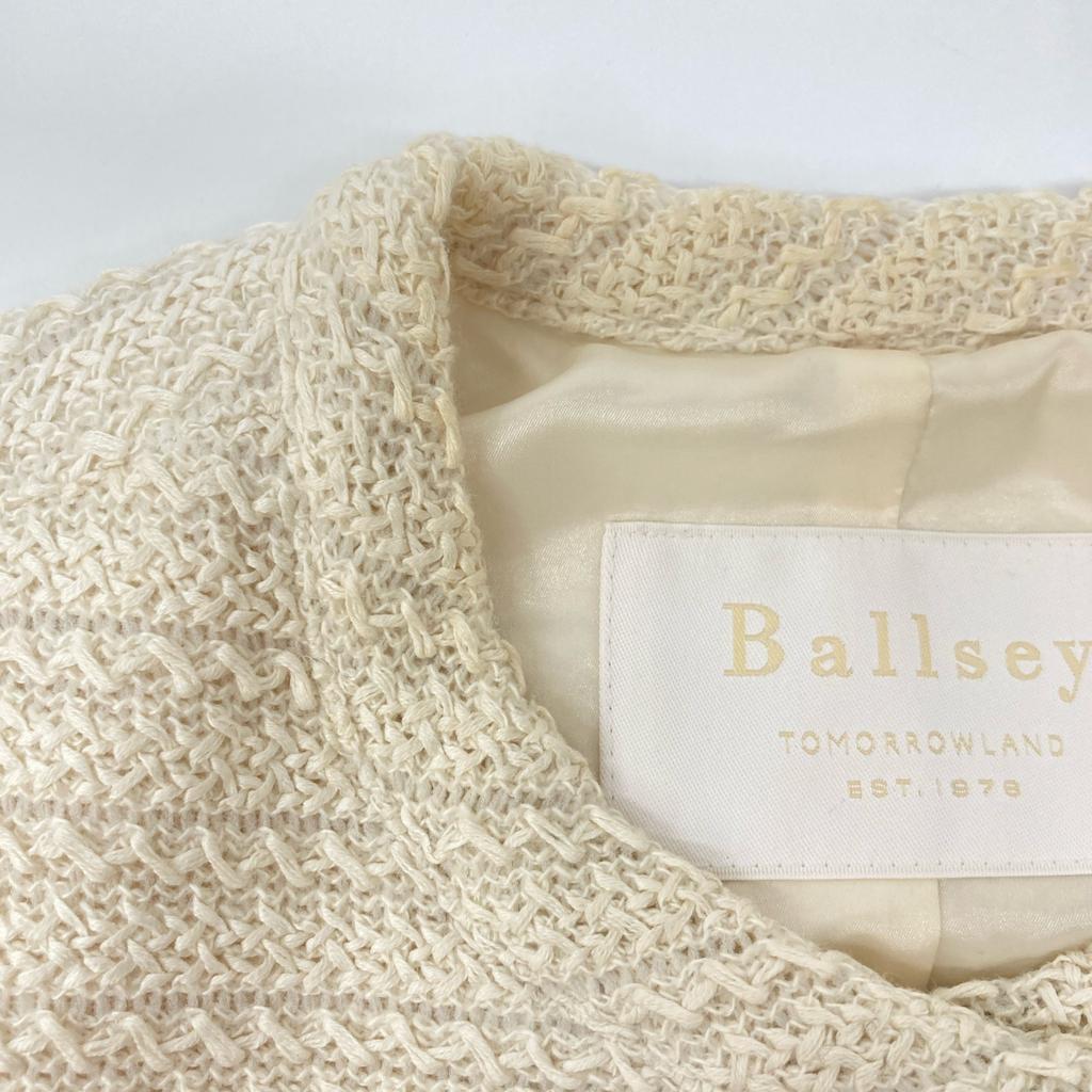 BALLSEY Off-white Gauze Russell No-collar Jacket Jacket 34 Off whiteUsed