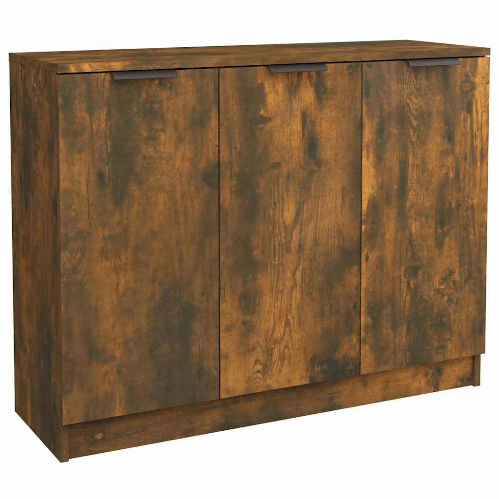 vidaXL Sideboard Räuchereiche 90,5x30x70 cm Holzwerkstoff