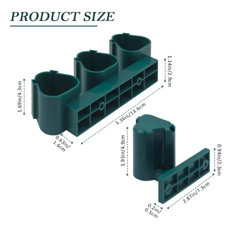 Wall-Mounted Battery Holder Tool Holder With Screws For Makita/Milwaukee/Bosch 10.8V 12V Battery and Tool Storage Rack