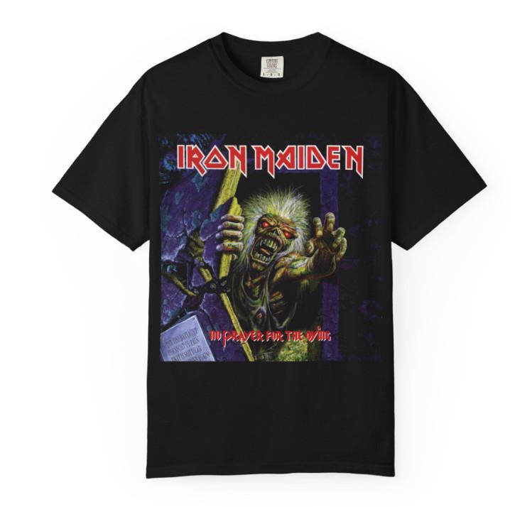 Iron Maiden Albums No Pray for the Dying Shirt Two Sides