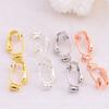 10 Pairs Ear Wire Converter Adjustable Multiple Colors Clip-on Earring Jewelry Findings Tool Earrings Adapter Supplies