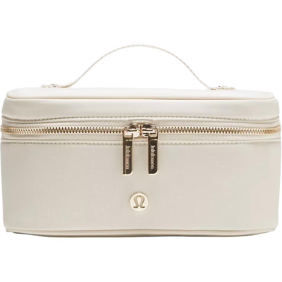 Lululemon 3.5L Brand Logo Water-Resistant Travel Storage Bag Unisex Bags Light-Ivory Transparent-Oak LW9FUBS-069076 Light Ivory with Transparent Oak