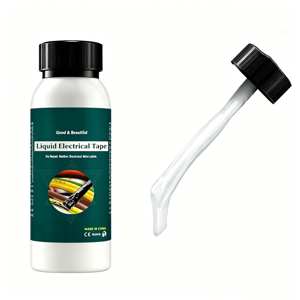 Flüssiges Isolierband 50ml Isolierpaste zur Drahtreparatur Hitzebeständiger Schnelltrocknender Klebstoff für Kfz-Elektrikverbindungen