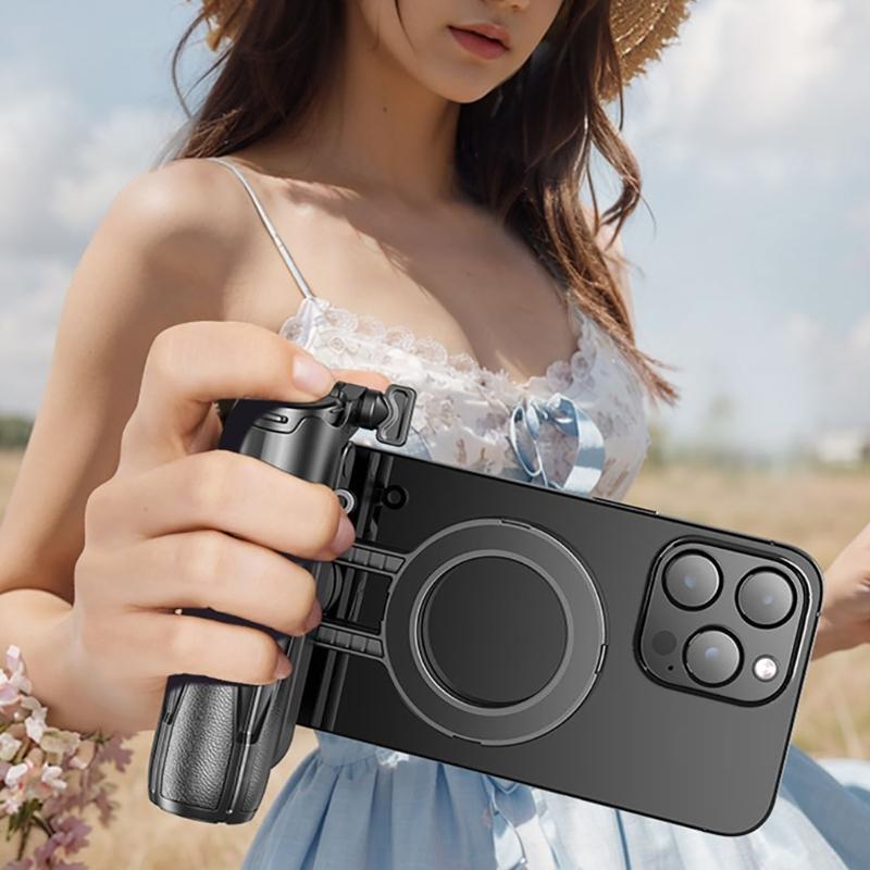 Ergonomic Portable Travel Tripod Stick 360 Rotatable Phone Holder For Phone Devices Wireless Control Photography Tool