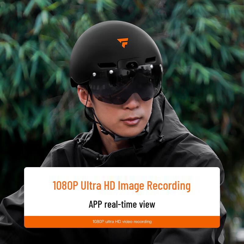 Умный велосипедный шлем FOXWEAR с видеорегистратором и очками