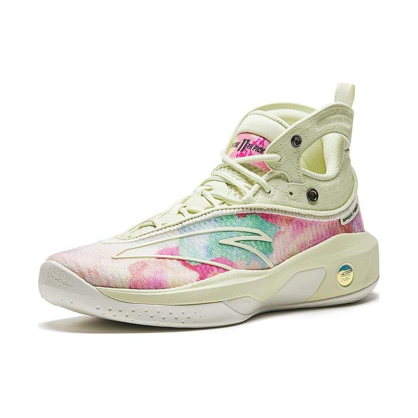 New Anta KT8 KT 8 Four Fruits Soup Anti Slip Wear Resistant High Top Basketball Shoes Men's Green Red 112331101-5