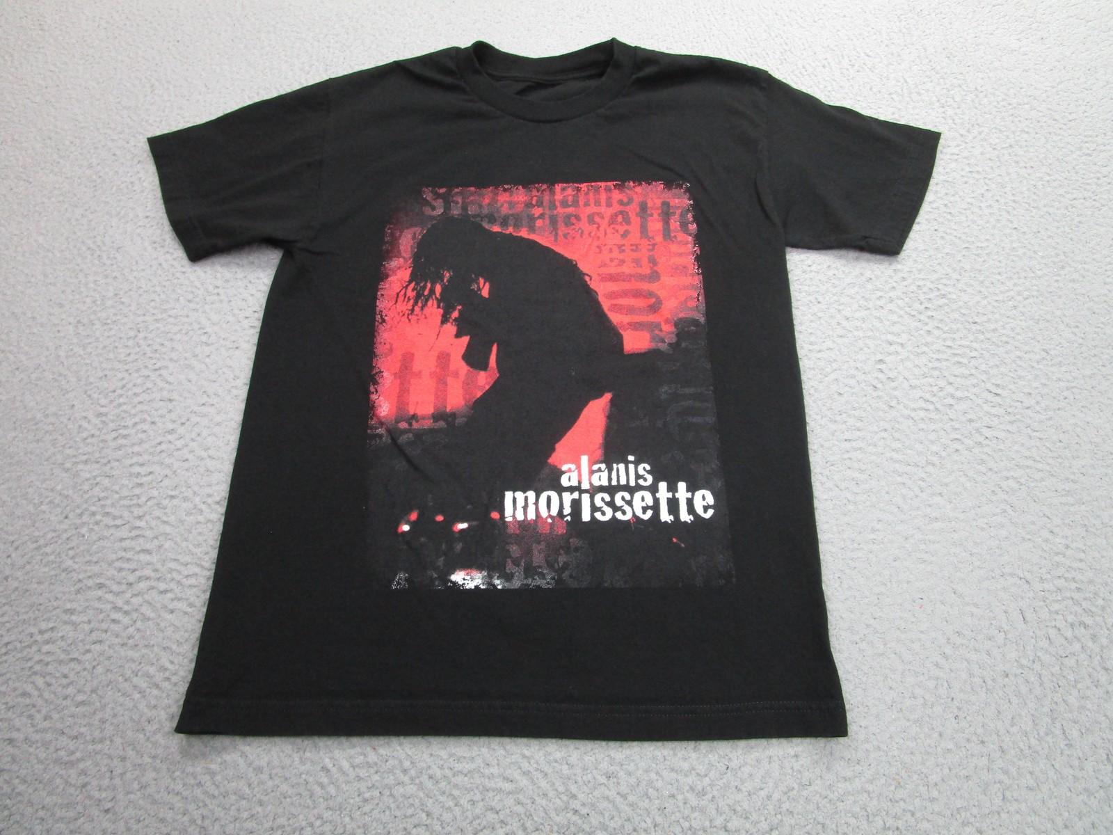 Alanis Morissette Shirt Mens Small 2021 World Tour Jagged Little Pill Black Tee S
