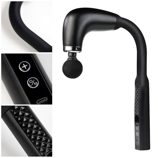 Fascia Massage Hammer with 4 Massage Heads Multiple Modes 9 Intensity Levels Low Noise Ergonomic Grip Massage Hammer Set