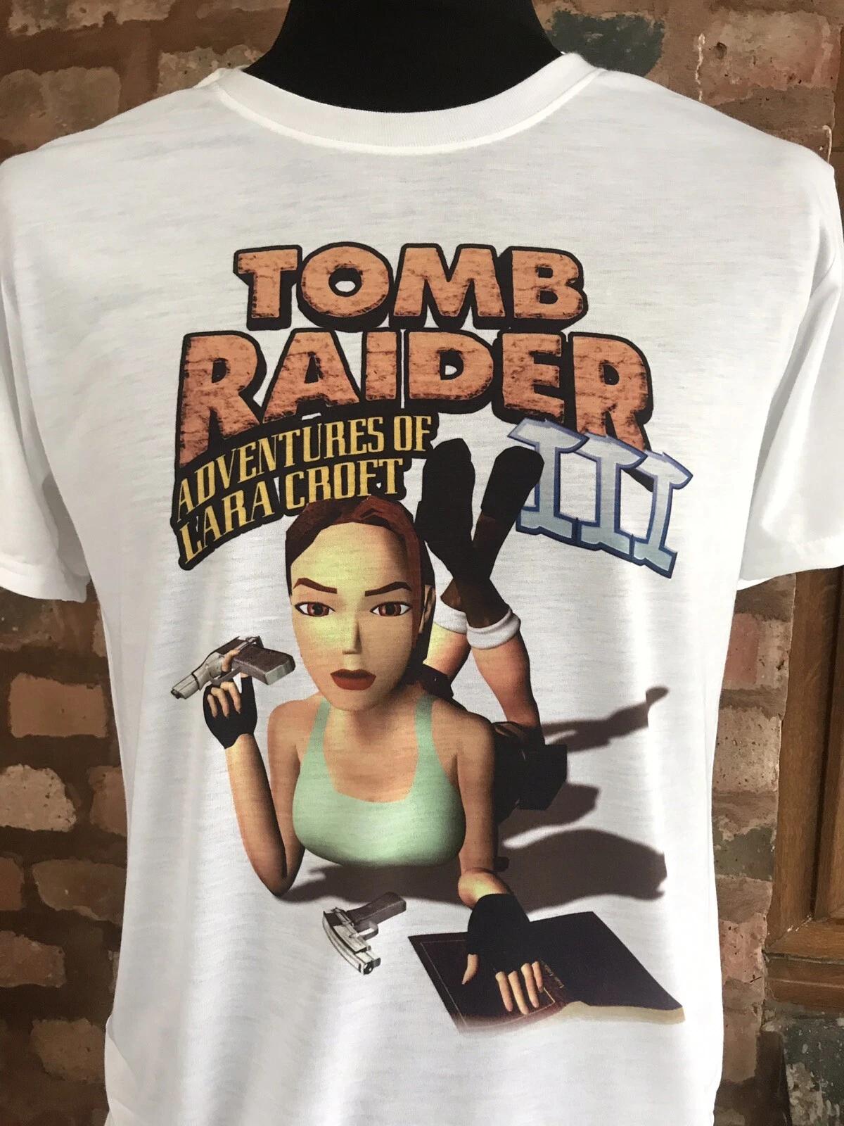 

Tomb Raider 3 Хлопковая футболка 100% Мужские футболки Топ - Мужские и женские размеры S-XXL - Приключения Лары Крофт 2XL