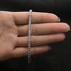 Mozambican Diamond Tennis Bracelet 30 Points-80 Points 2.0mm-6.0mm with Certificate, Over-drill Pen Material