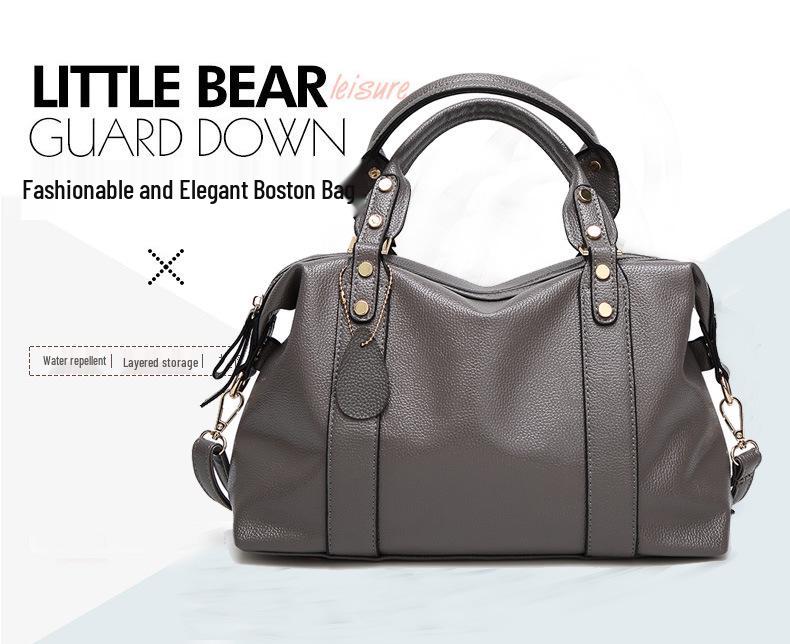 Ladies' Fashionable Boston Shoulder & Crossbody Pillow Bag