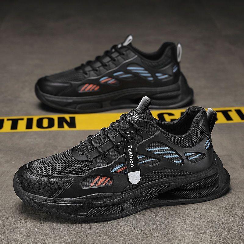 Spring men's shoes new breathable mesh shoes men's versatile platform sports shoes casual running
