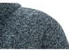 Herren Kapuzen-Fleece-Strick-Cardigan-Pullover