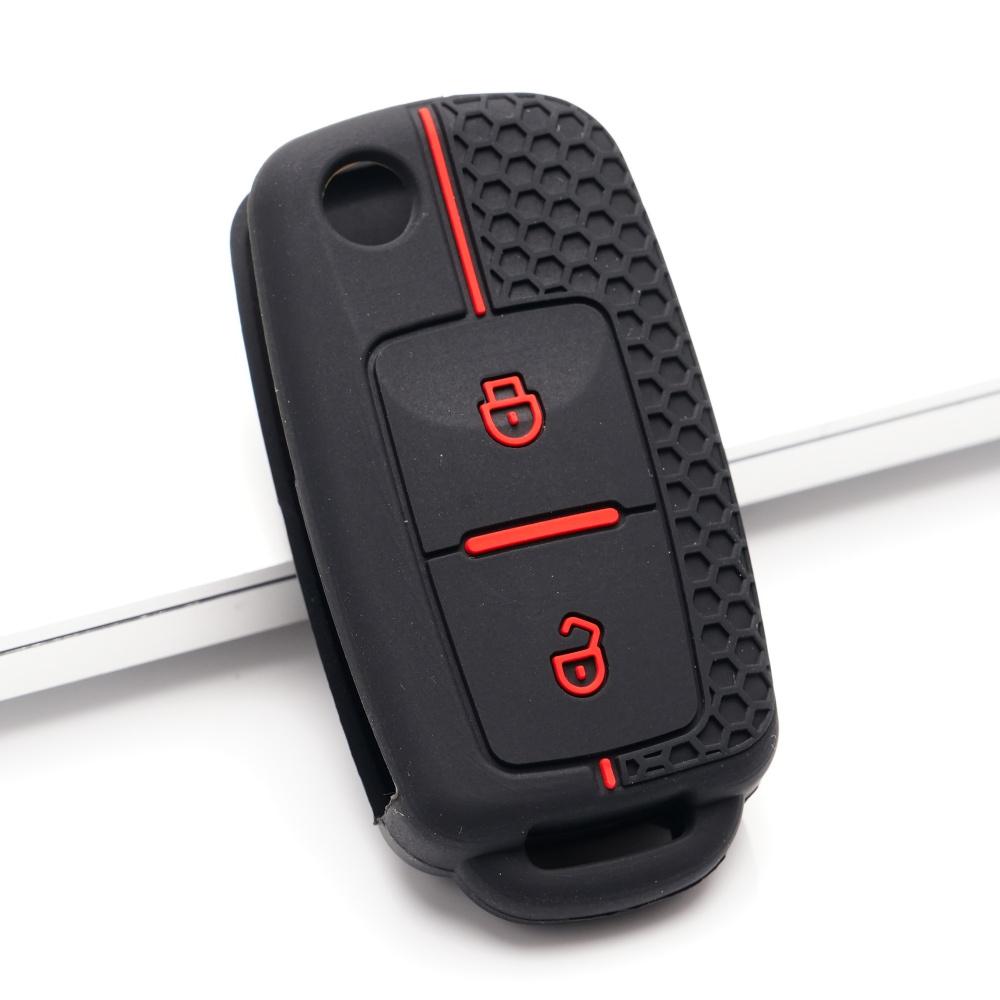 Key Fob Cover for Volkswagen Polo Passat Golf B5 MK5 MK6 Eos Bora Anti-Scratch Guard Shockproof Protection Soft Grip Texture Responsive Button Touch