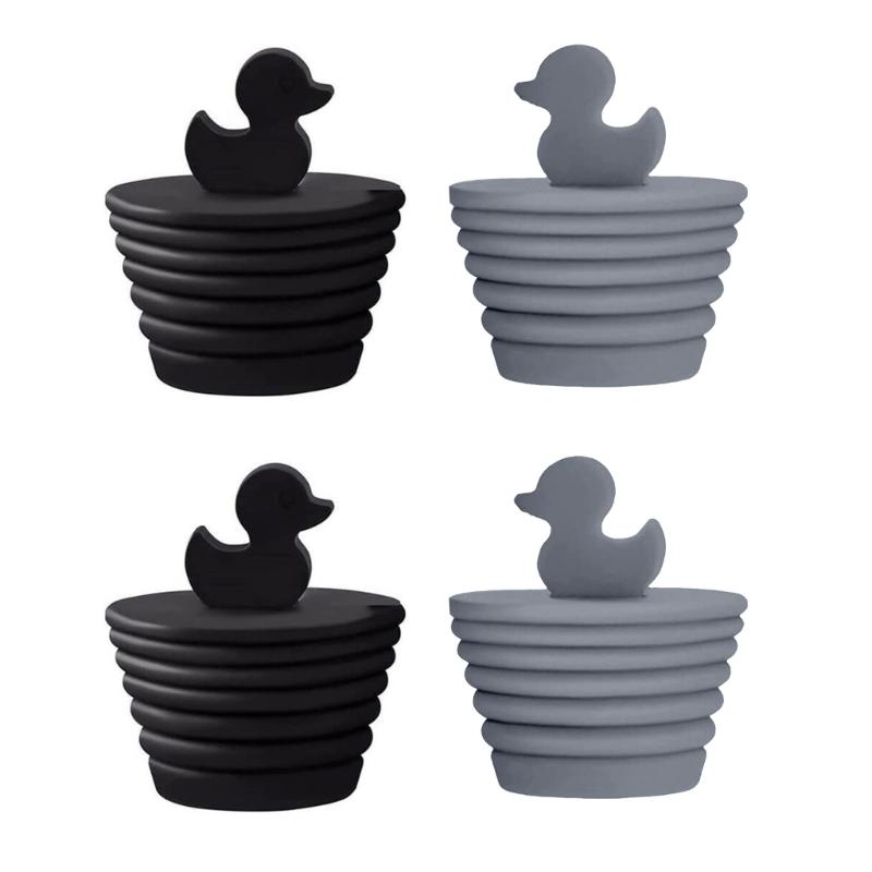 Reusable Bathroom Plug Universal Drain Stopper Silicone Anti-clogging Kitchen Sink Stopper Bathtub Plug Accessories 2pcs