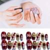 Handmade Nail Art Stickers In Short Stairs Style For Women Xs S M L