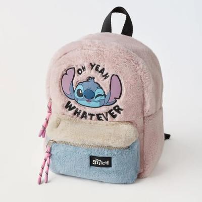 Cartoon Stitch New Children's Backpack Mini School Bag Cute Shoulder Bag for Boys and Girls