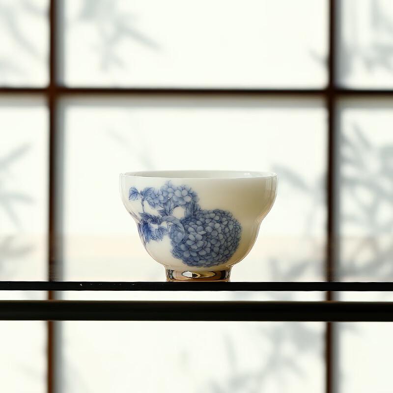 Longxun Kiln Master Huang Xudong Welcoming Fortune Teacup
