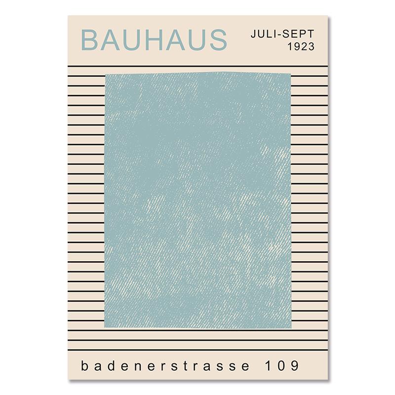 Bauhaus Exhibition Canvas Line Chair Wall Art Minimalism Print Painting  Abstract  Nordic Poster Face Picture Modern Home Decor