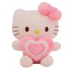 Anime Hello Kitty Plush Doll Stuffed Animal Toy Cartoon Pink Heart Kitten Throw Pillow Children Birthday Christmas Gifts