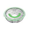 Stainless Steel Divided Plate 5 Compartment Snack Box Reusable Sectioned Food Storage Container for Meal Prep Party Entertaining