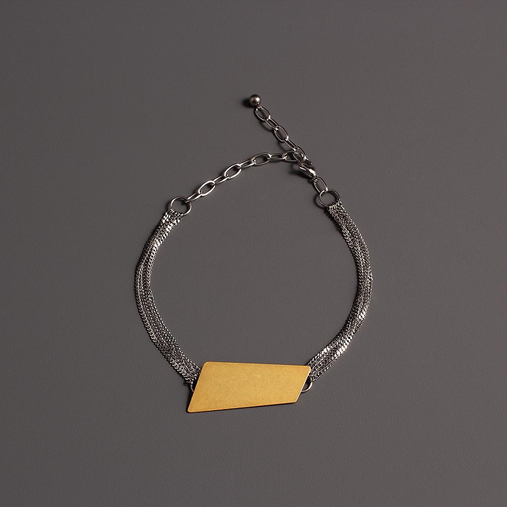 Modgone Golden Iceberg Choker Necklace