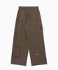 Jenyujeu Jet-Up Double Pocket Pants - Brown