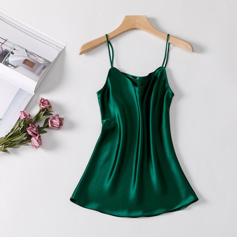 Hyuna Style Satin Silk Camisole - Women's Sexy Chic Spring/Summer 2026 Tank Top