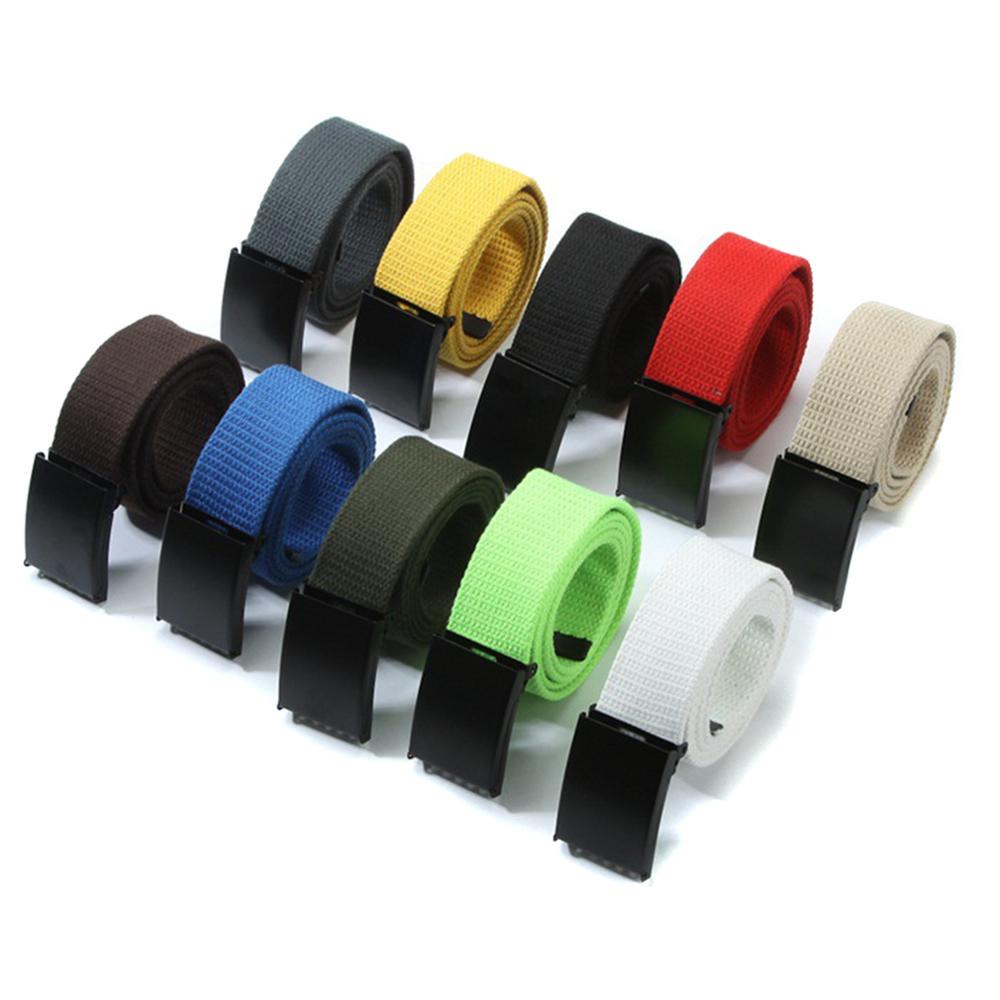 Men Belt Unisex Waist Belt Jeans Male Casual Luxury Canvas Webbing Waistband Ceinture Femme