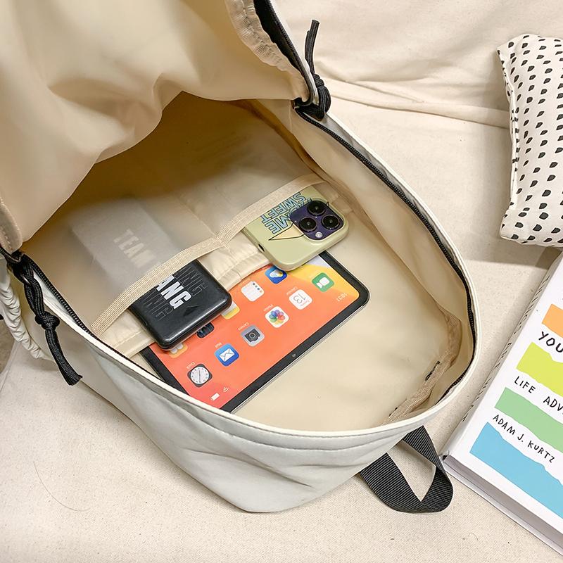 Mochila Escolar para Estudiantes de Gran Capacidad Mochila para Exteriores de Nailon Ligera Mochila de Viaje