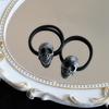 Skull Hair Rope Hair Scrunchie for Women 3D Skull Head Hairband Teens Girl Vintage Hair Tie Ponytail Hair Band Headpiece