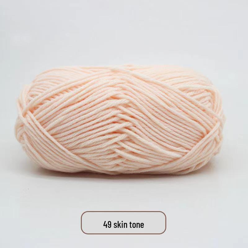 Milk Cotton Yarn Pack for DIY: Medium-Thick Scarf, Crochet Slippers, Handmade Knitting Bags